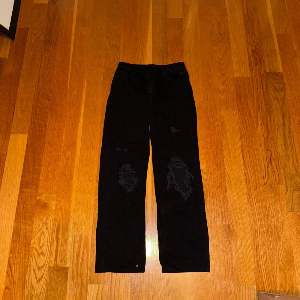 Black Distressed Jeans